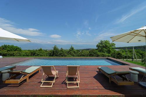 Modern Villa with Pool & Mountain Views by Wehost