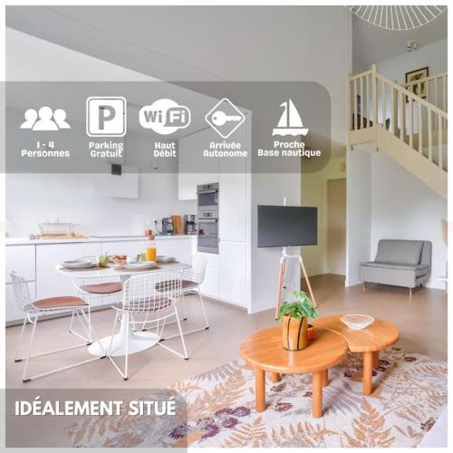 Le Riviera Port Cergy Elegant Duplex Etoile in Cergy, France