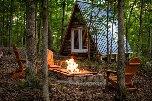 Tiny a Frame in the Woods - carbon neutral hotel in Lincoln