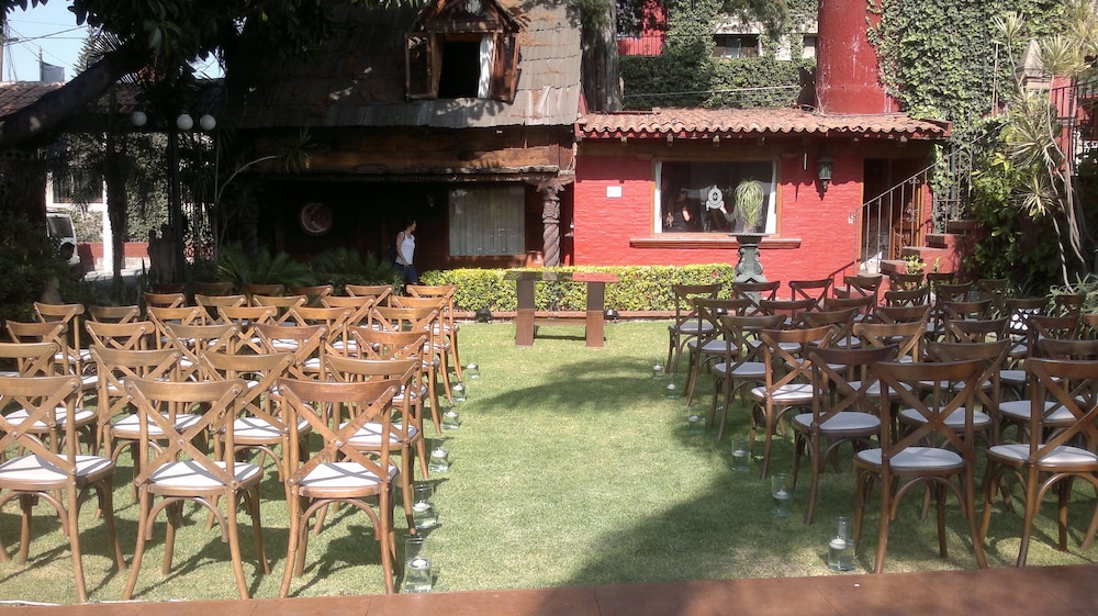 Outdoor wedding area