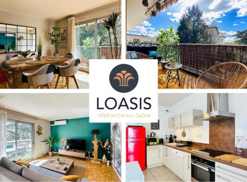 Loasis T4 Garage Clim Terrasse Wifi Centre Ville in Villefranche-Sur-Saone, France