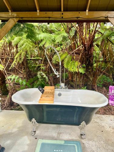 Romantic Retreat Relax at Hot tub Indoor & Outdoor shower firepit 5 min to Hawaii Volcano park — 4-Star Luxury Hotel in Volcano, United States