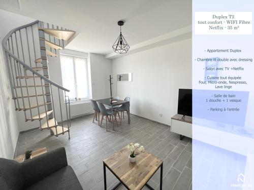 180b Duplex T2 Tout Confort Wifi Netflix - carbon neutral hotel in Unknown City