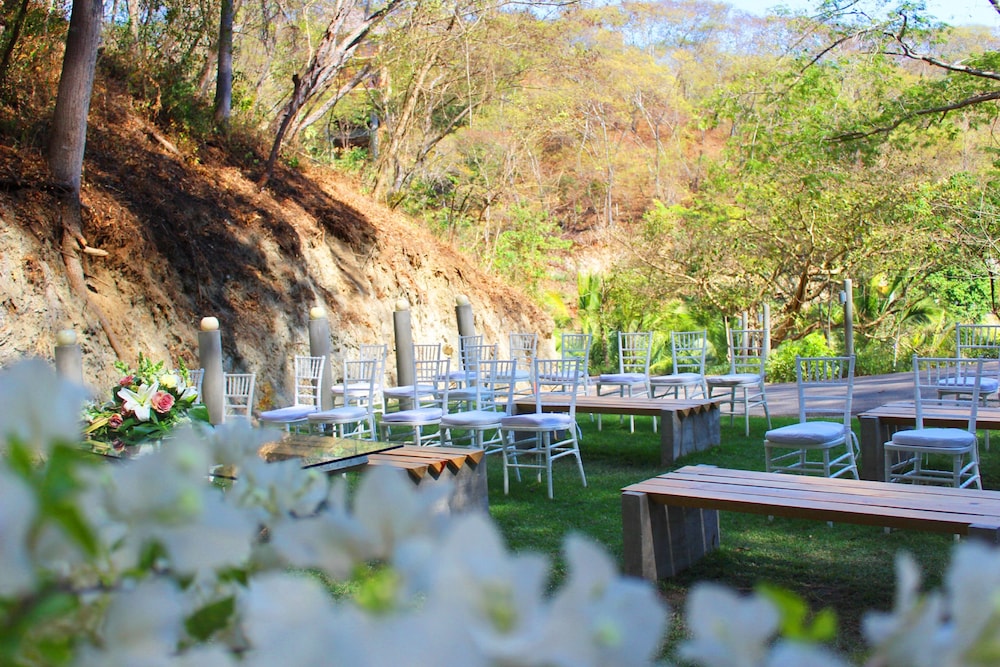 Outdoor wedding area