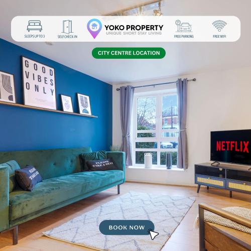 Stylish Central Apartment with Free Parking Fast WiFI and Smart TV by Yoko Property — 4-Star Luxury Hotel in Coventry, United Kingdom