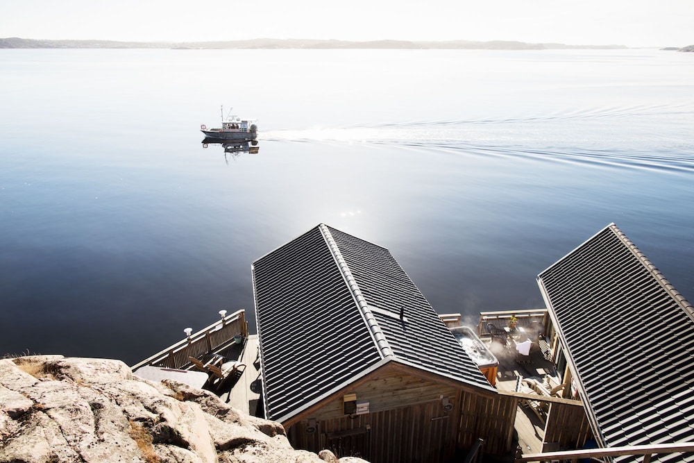 Strandflickornas Husen vid Havet in Lysekil, Sweden