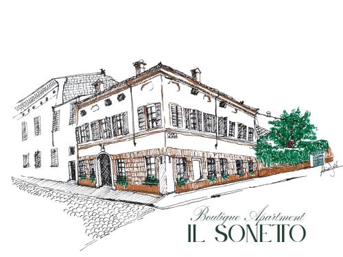 Il Sonetto Boutique Apartment private garage — 4-Star Luxury Hotel in Mantova, Italy