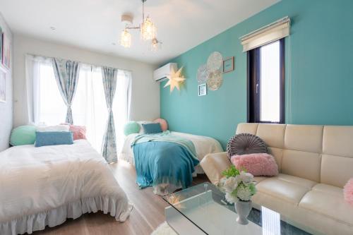 Asakusa Sky Stay Tiffany blue Room — 4-Star Luxury Hotel in Tokyo, Japan