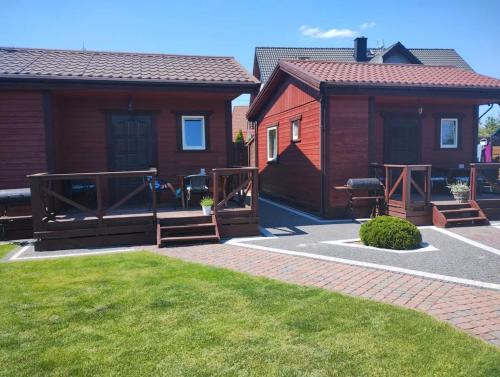 Domki drewniane nad morzem w Stegnie in Stegna, Poland