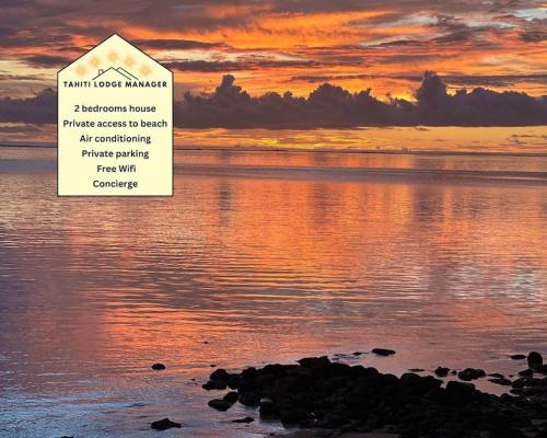 Raihau Lodge Climatisation Fibre Accès Plage Parking Privé — 4-Star Luxury Hotel in Haapiti, French Polynesia