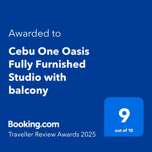 Cebu One Oasis Fully Furnished Studio with balcony — 4-Star Luxury Hotel in Cebu City, Philippines