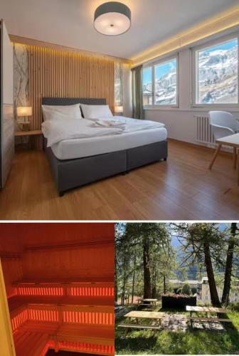 Center Sauna View Haus Linaria — 4-Star Luxury Hotel in Leukerbad, Switzerland