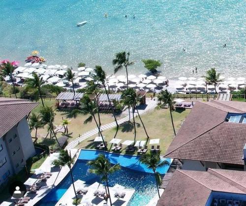 Flat vista mar no La Fleur Polinésia Muro Alto Porto de Galinhas — 4-Star Luxury Hotel in Barra De Santo Antonio, Brasil