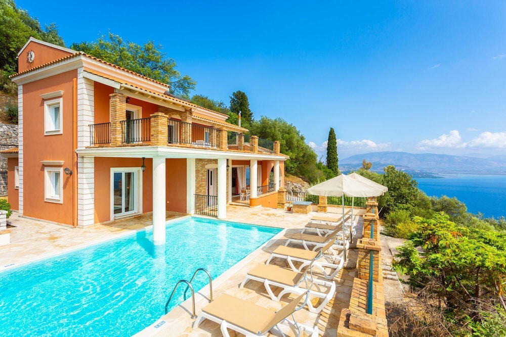 Villa Emilios Large Private Pool Sea Views A C Wifi 217 — 4-Star Luxury Hotel in Corfu, Greece