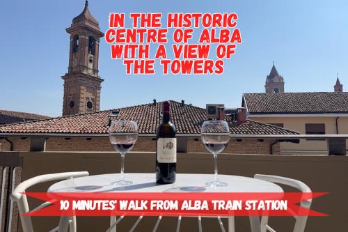 In The Historic Centre With A View Of The Towers — Alba