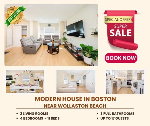 60 1 4BR Boston Cozy New Apt near Franklin Park — 4-Star Luxury Hotel in Boston, United States