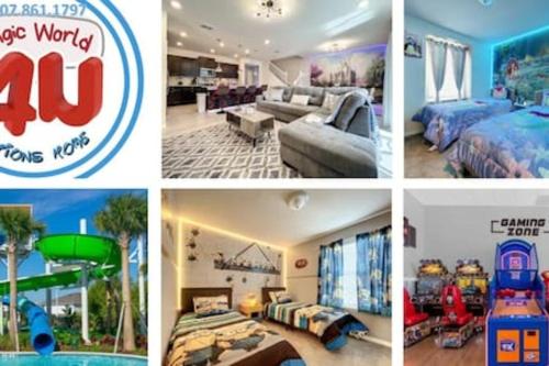 Family 5 Bdr Disney Villa w Private Pool Resort — 4-Star Luxury Hotel in Davenport, United States