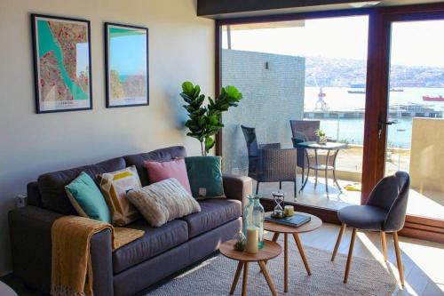 Espectacular departamento con vista al mar en Mirador Barón Valparaíso — 4-Star Luxury Hotel in Valparaiso, Chile