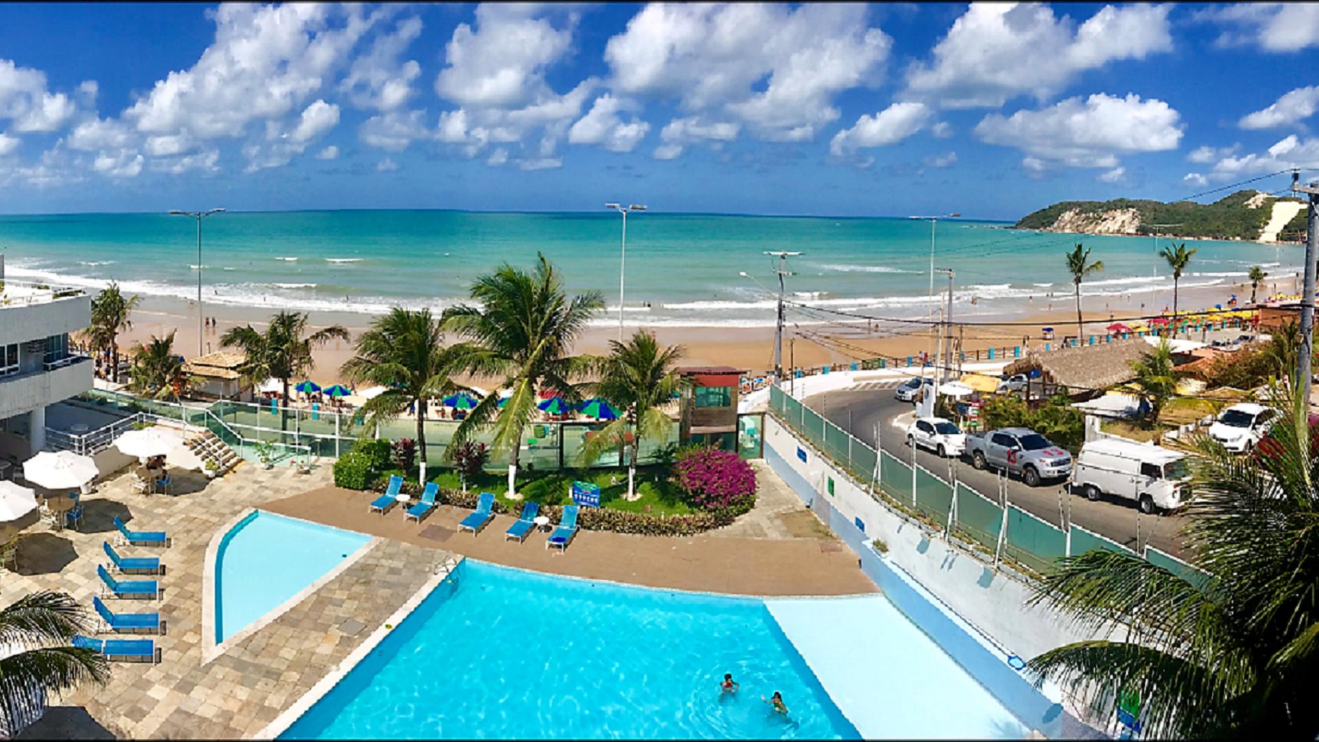 Beira Mar 226 Praia NBI Ponta Negra Beach Pe na areia e ultimo andar e Vista x Mar — 4-Star Luxury Hotel in Natal, Brasil