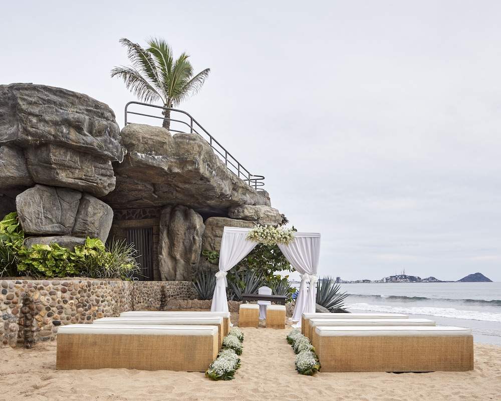 Outdoor wedding area