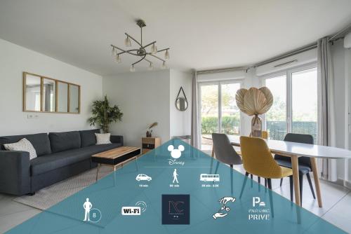 Disneyland Paris 8pers Wifi Parking Garden in Montevrain, France