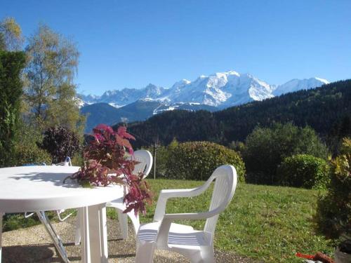 Charmant Studio Avec Vue Sur Le Mont Blanc 22 M Cordon — Cordon