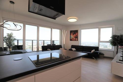 City view from 30. floor parking price included — 4-Star Luxury Hotel in Bratislava, Slovakia