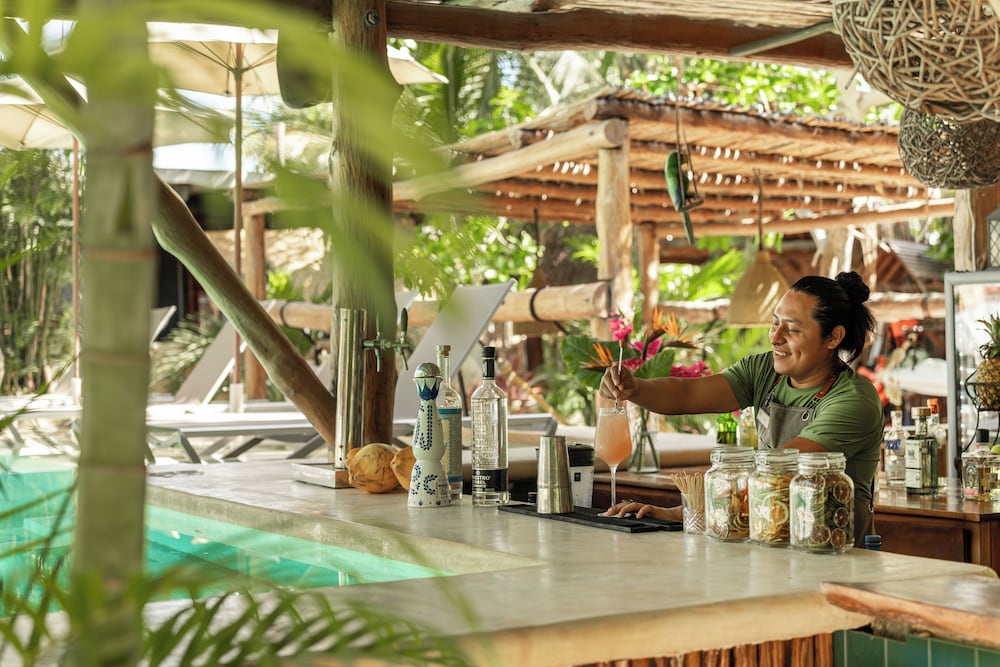 Swim-up bar