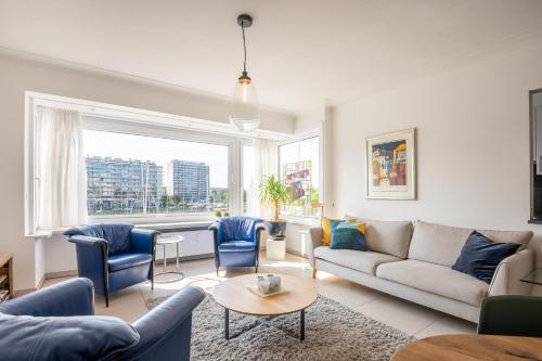 View of the yacht port in Ostend, Belgium