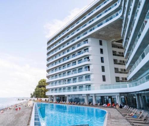 Bamboo beach tsikhisdziri in Kobuleti, Georgia