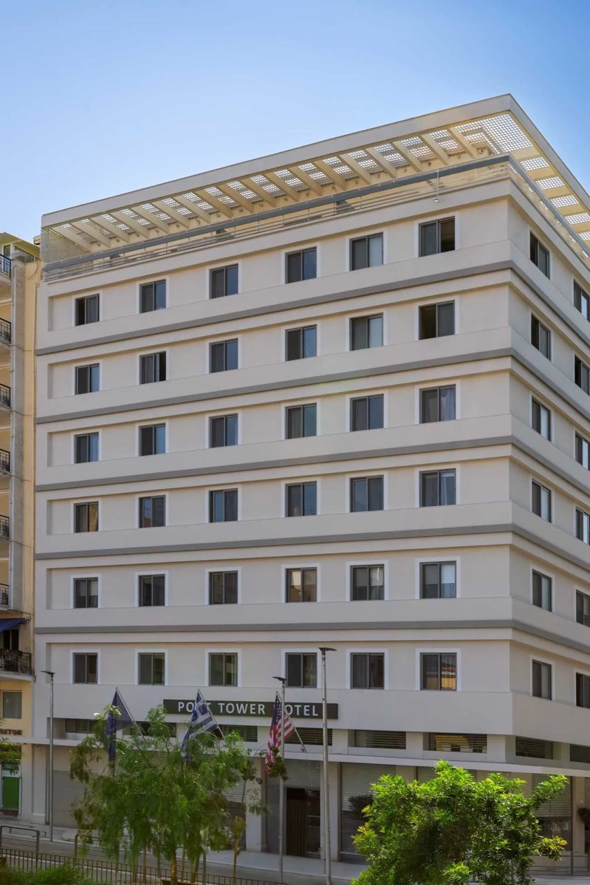 Port Tower in Piraeus, Greece