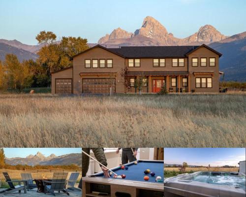 Luxury Teton Retreat Hot Tub Comfort Views — Driggs