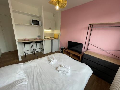 Roza Studio Proche Centre Ville in Caen, France