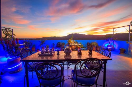 Casa Voyager 'secret garden terrace' — 4-Star Luxury Hotel in Chefchaouene, Morocco