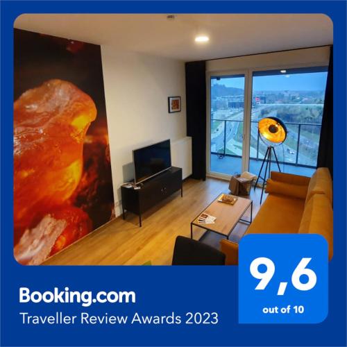 Apartament Bursztynowy Modern Tower in Gdynia, Poland