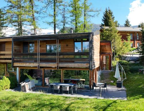 Crans Montana under the stars in Lens, Switzerland