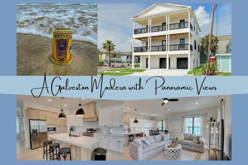 A Galveston Modern with Panoramic Views for Summer in Galveston, United States